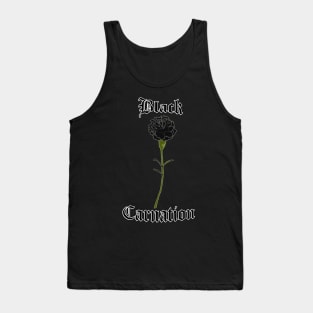 Black carnation – Gothic flower Tank Top